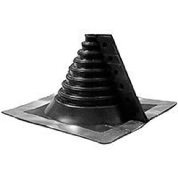 Hercules Retro Master Flash 14049 Roof Flashing, 1/4 to 4 in, EPDM 8 x 8 in, Hercules, Mfr#: 14049